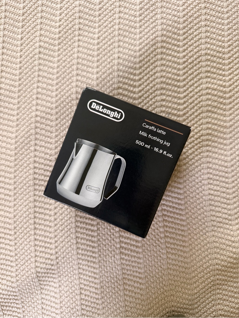 DeLonghi Stainless Steel Milk Frothing Jug - Silver